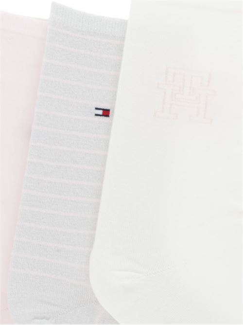 Calza giftbox rosa 3pz Tommy Hilfiger | 701236464002